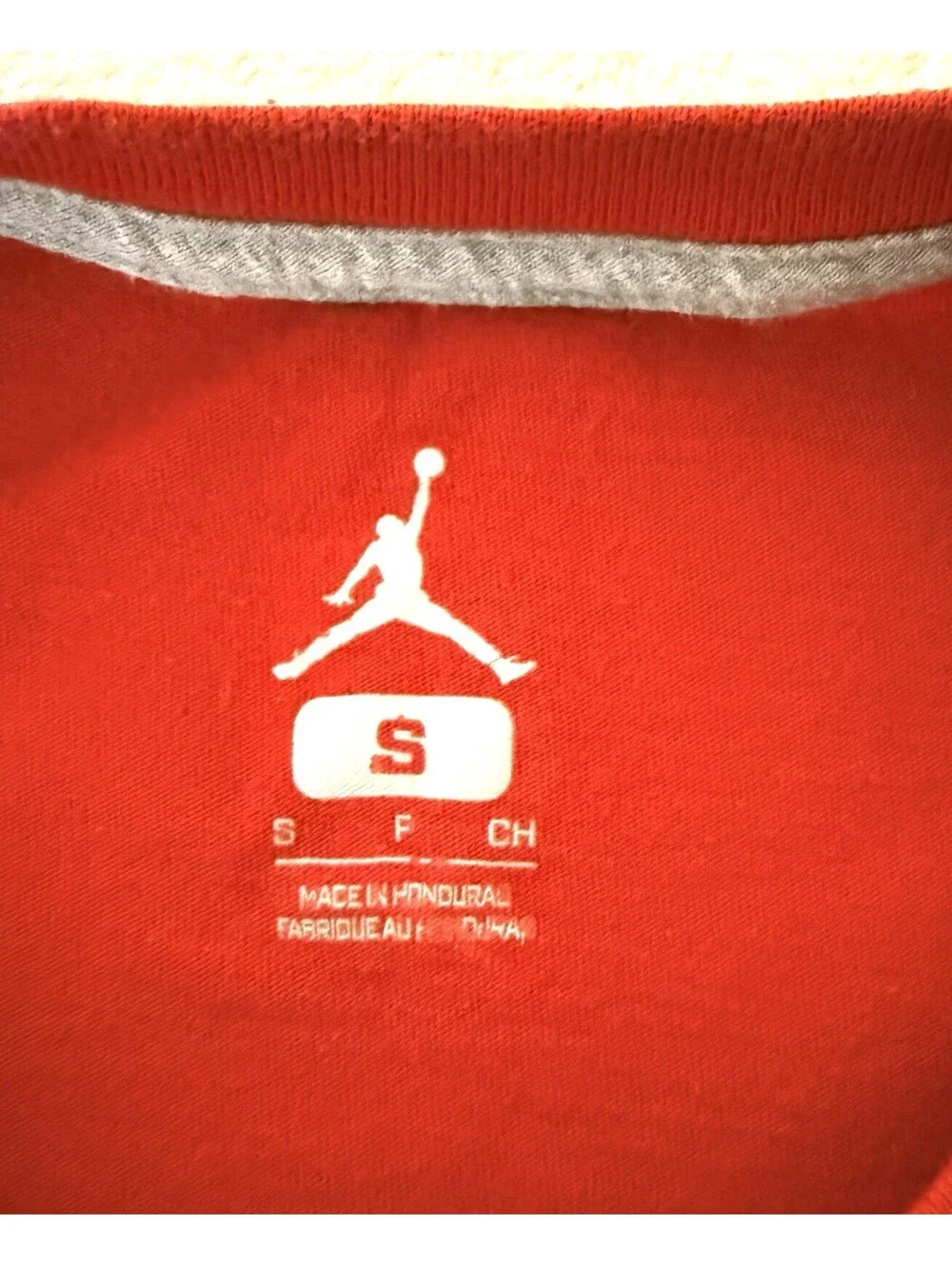 Jordan Air Jumpman Graphic T-Shirt Men’s Small Red 100% Cotton Short Sleeve